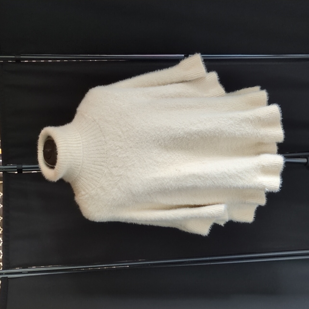Anthropologie Cream Turtleneck Sweater